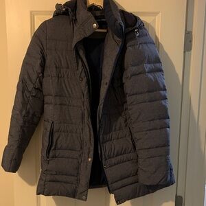 Lands End Blue Puffer Jacket